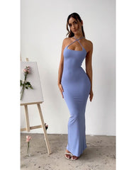 2024ss sexy Slip-on slim-fit party dress