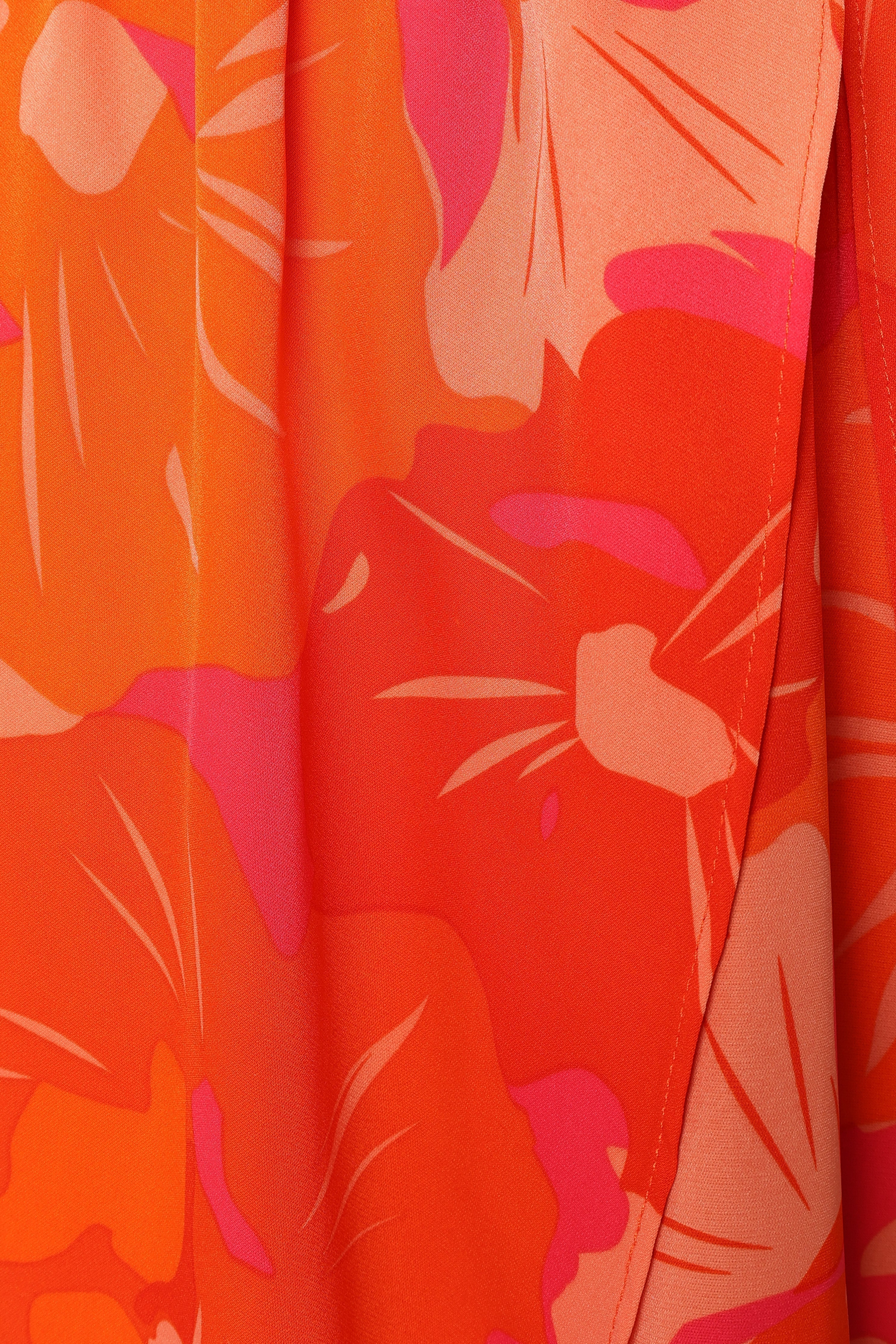 Cristee Halterneck Maxi Dress - Orange