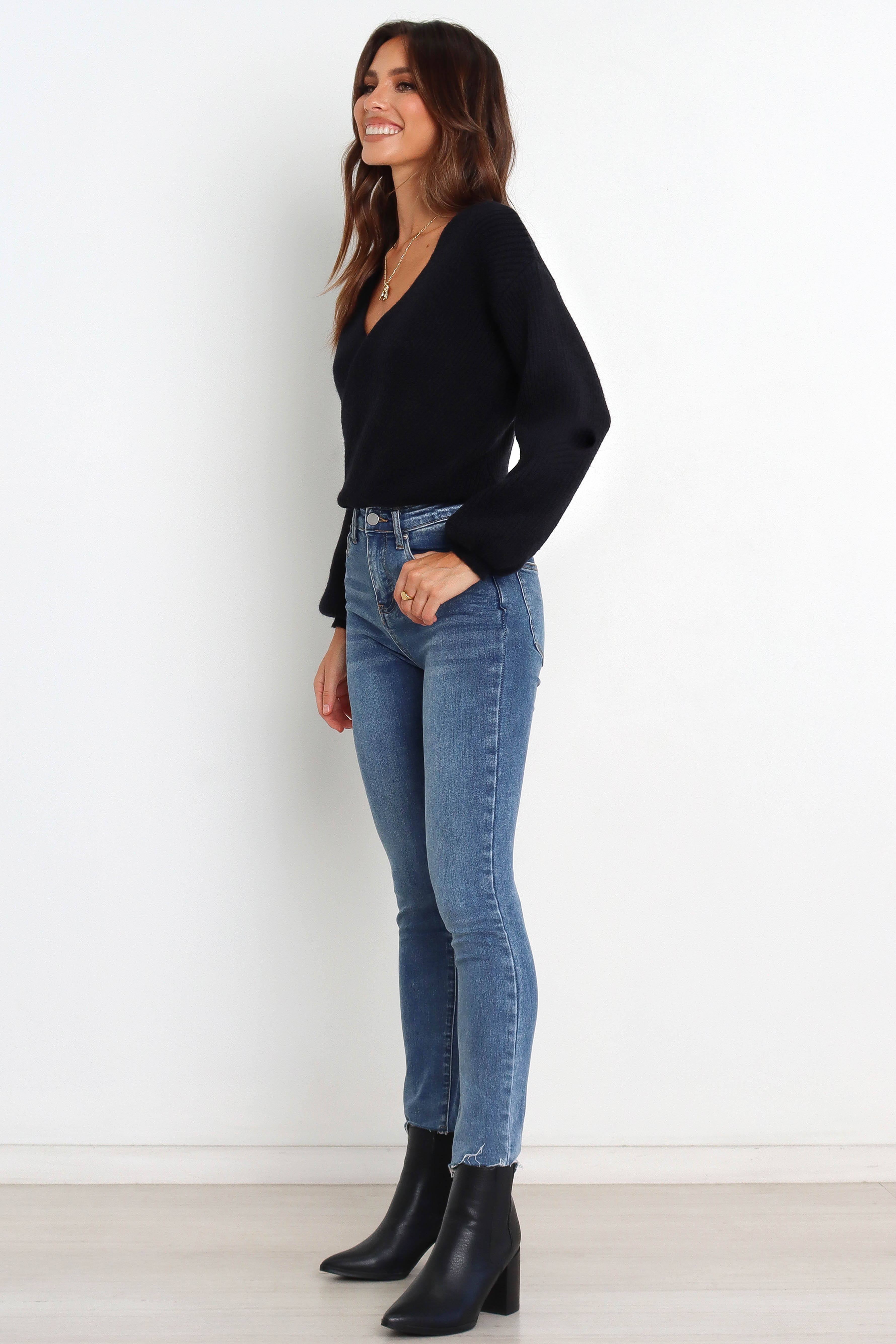 Lucy Knit Sweater - Black