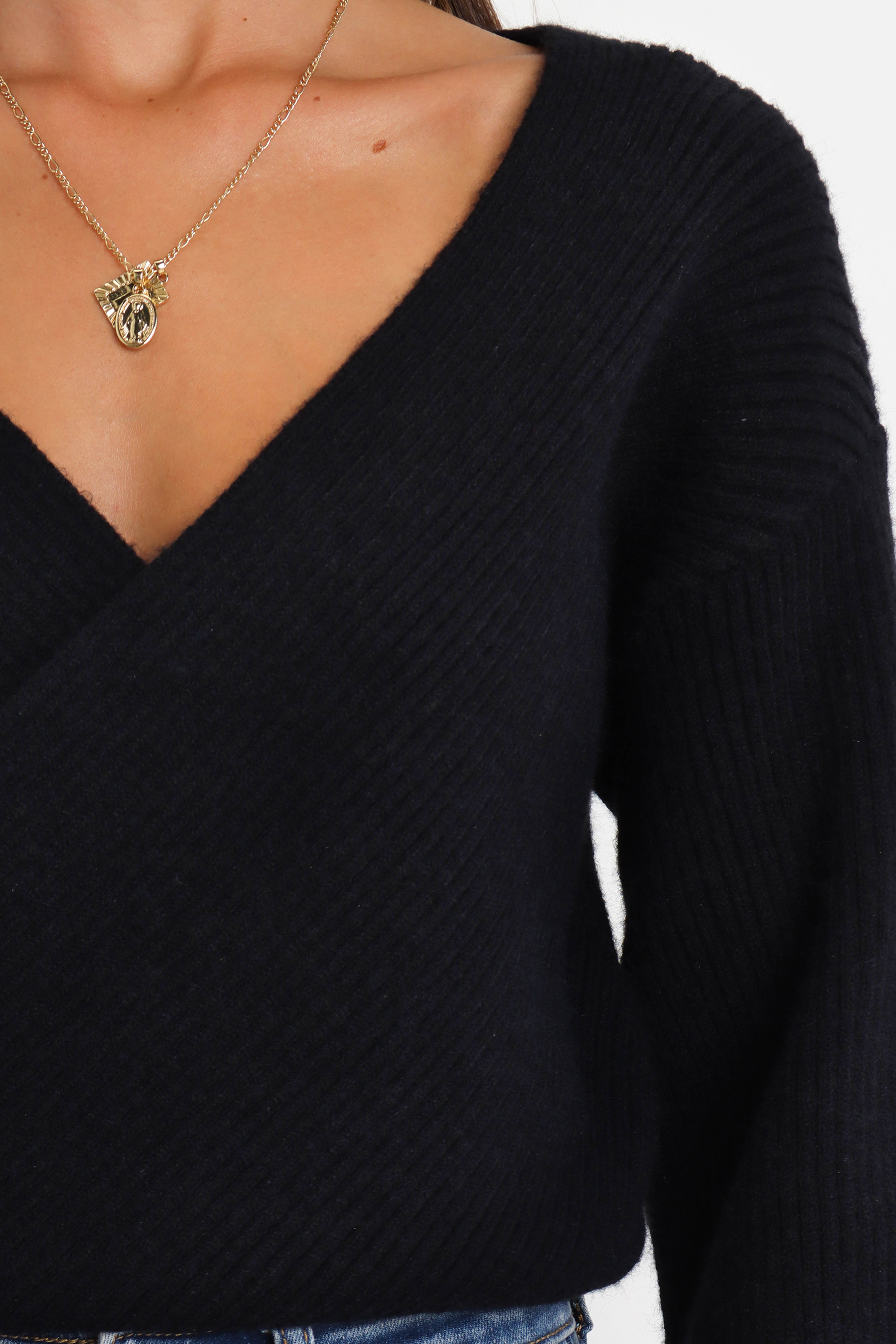 Lucy Knit Sweater - Black