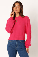 Sariah Knit Sweater - Magenta