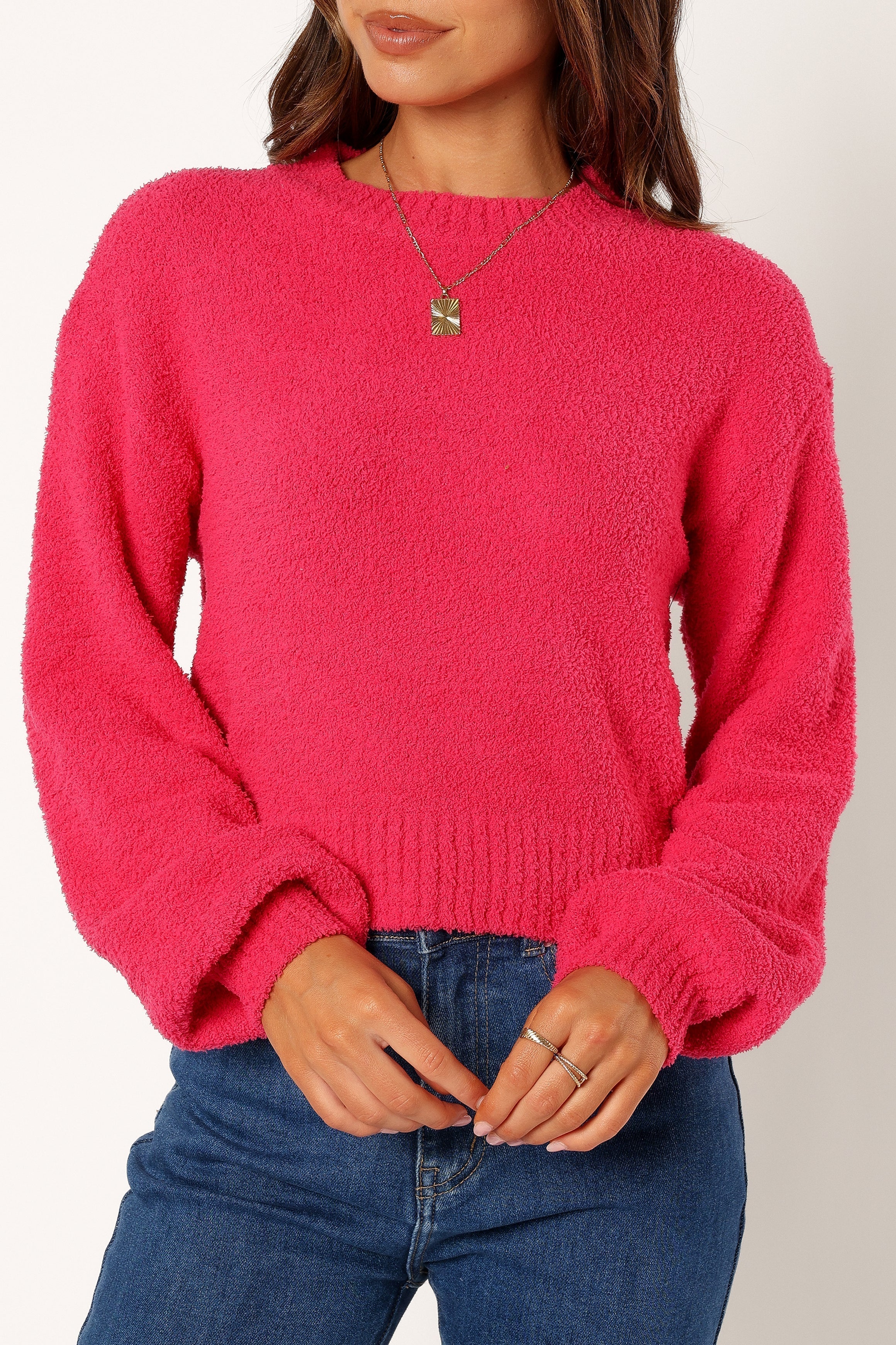 Sariah Knit Sweater - Magenta