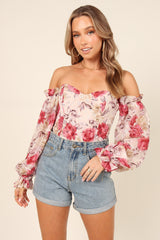 Florence Bodysuit - Red Floral