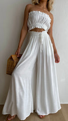 Camille Crop Top - White